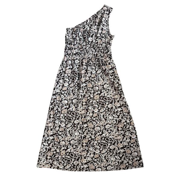 Rails Selani One Shoulder Midi Dress Russet Floral Size Large - Picture 7 of 11